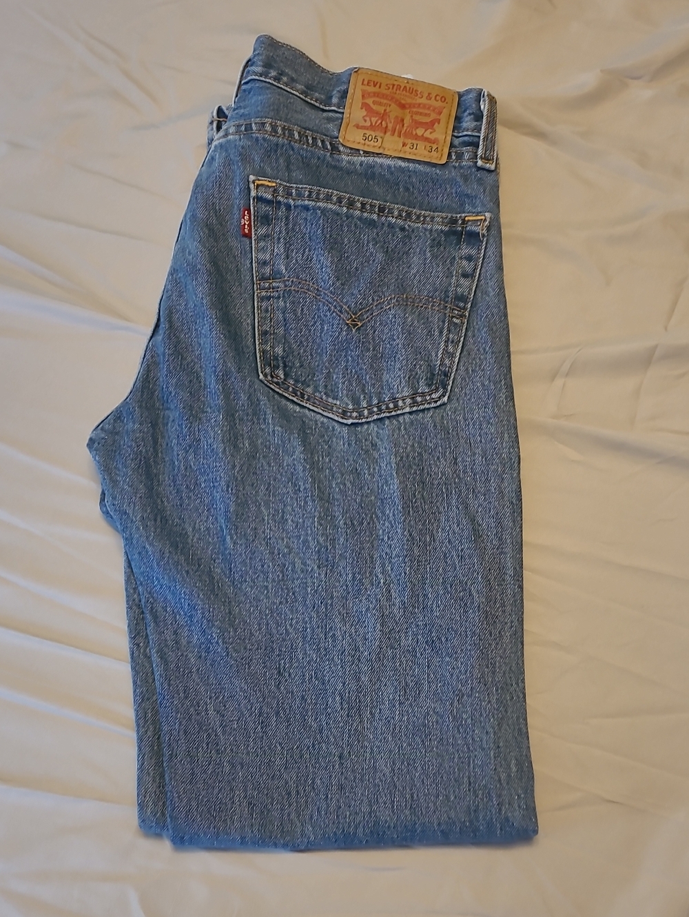 Levi's Straight-Leg Men's Jeans in Light Blue Denim